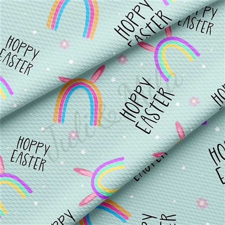 Easter Liverpool Bullet Textured Stretch Solid Strip Thick Knit Jersey Fabric