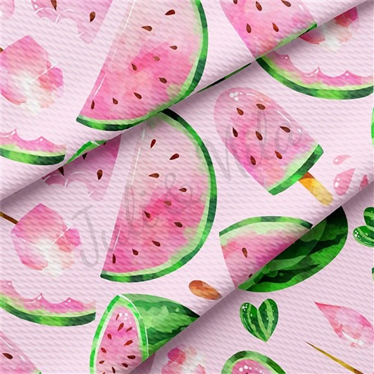 Watermelon Summer Bullet Printed Fabric AA918 & Get a Free $89.99 Embroidery Bundle
