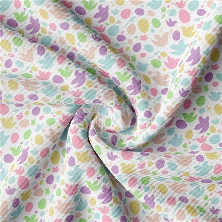 Easter AA2334 Liverpool Bullet Textured Stretch Solid Strip Thick Knit Jersey Fabric