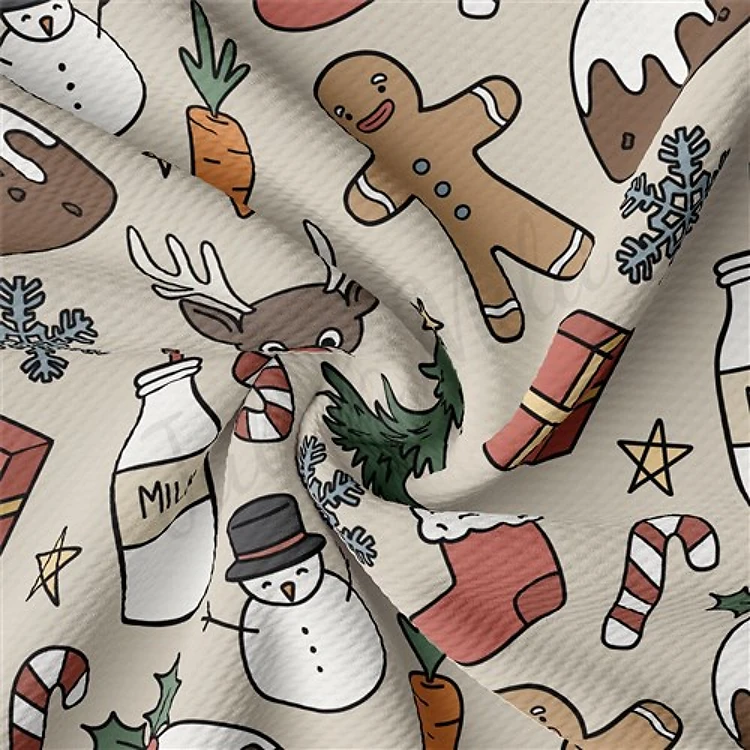 Christmas Printed Liverpool Fabric AA2101 & Get a Free $89.99 Embroidery Bundle