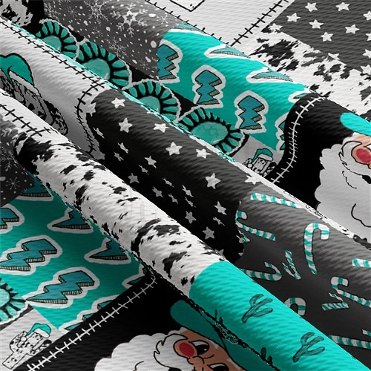 Christmas Printed Liverpool Fabric AA2096 & Get a Free $89.99 Embroidery Bundle