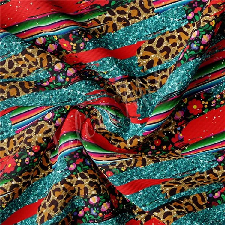 Printed Liverpool Bullet Textured Stretch Solid Strip Thick Knit Jersey Fabric