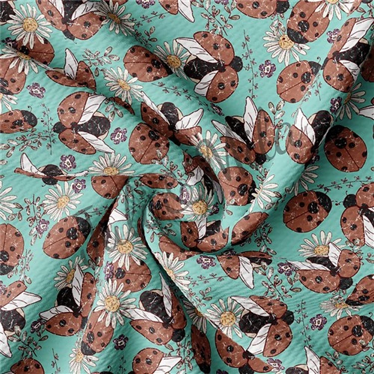 Floral Printed Liverpool 4 Way Fabric Floral76 & Get a Free $89.99 Embroidery Bundle