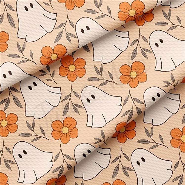 Fall Halloween ghosts Liverpool Bullet Textured Stretch Solid Strip Thick Knit Jersey Fabric