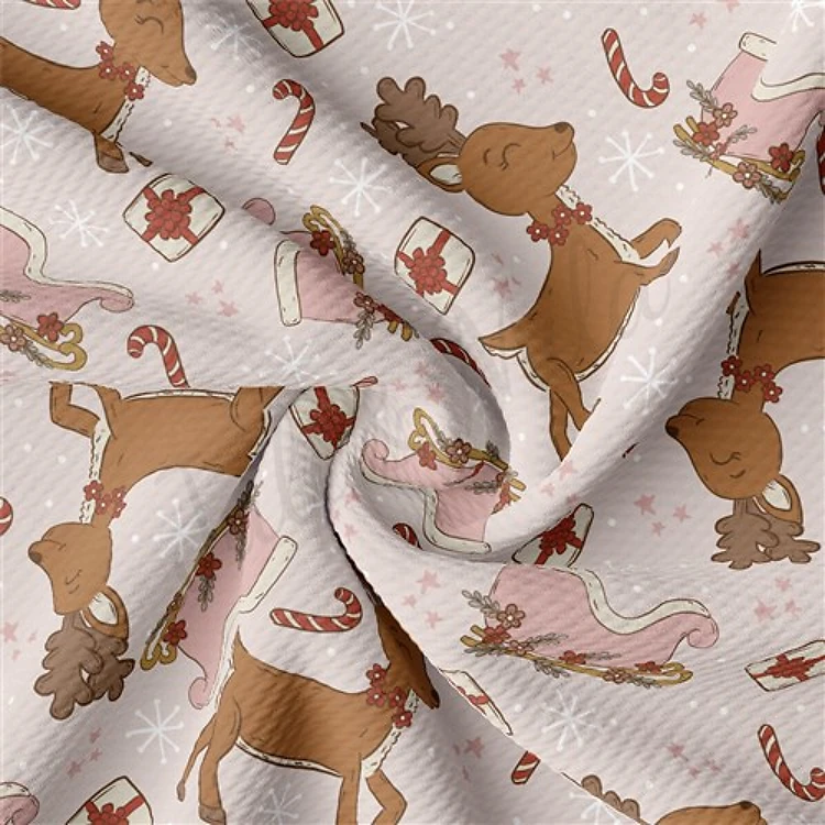 Christmas Printed Liverpool Fabric AA2094 & Get a Free $89.99 Embroidery Bundle