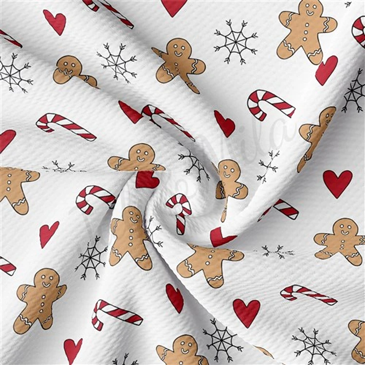 Christmas Printed Liverpool Fabric AA2163 & Get a Free $89.99 Embroidery Bundle