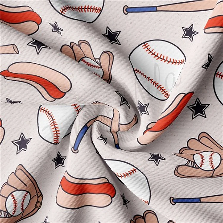 Baseball Printed 4Way Stretch Solid Liverpool AA1484 & Get a Free $89.99 Embroidery Bundle