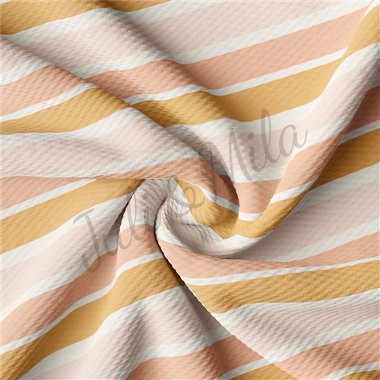 TBP102 Liverpool Bullet Textured Stretch Solid Strip Thick Knit Jersey Fabric