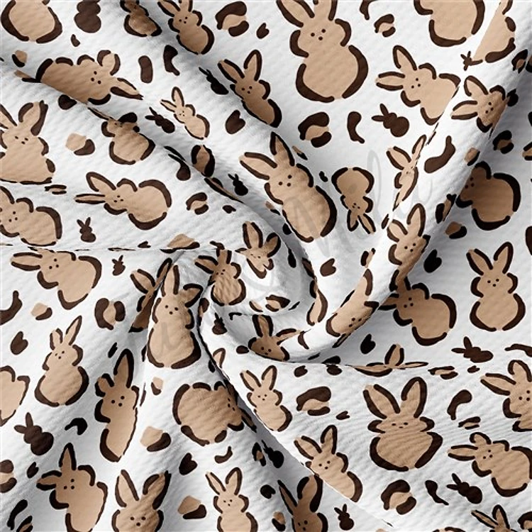 Easter AA1286 Liverpool Bullet Textured Stretch Solid Strip Thick Knit Jersey Fabric