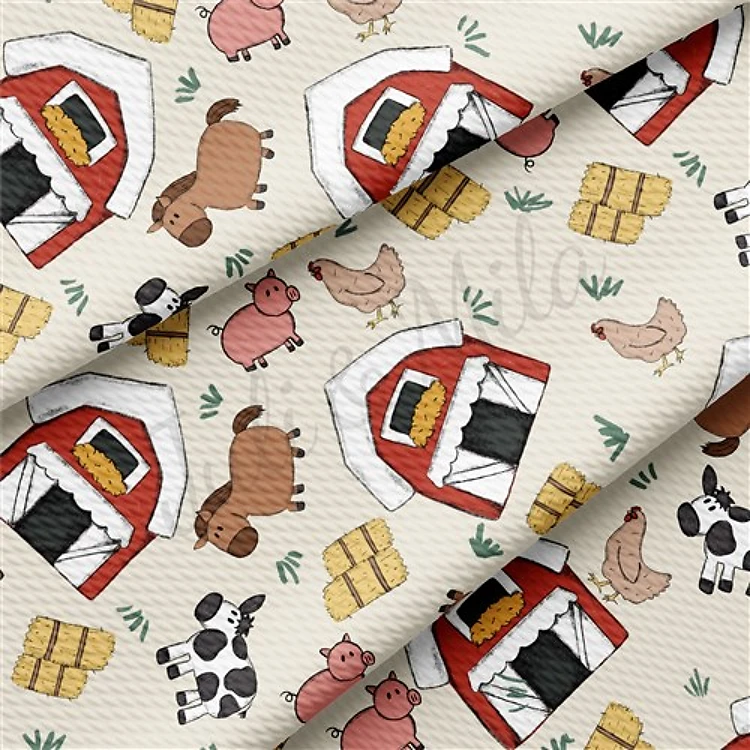 Farm Bullet Printed Textured by the yard AA956 & Get a Free $89.99 Embroidery Bundle