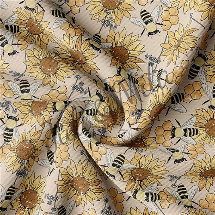 Printed Liverpool 4 Way Fabric bees2 & Get a Free $89.99 Embroidery Bundle