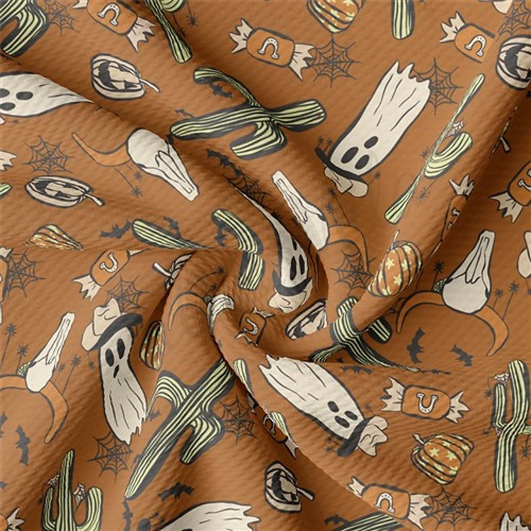Fall Autumn Boho Ghosts Halloween Printed Liverpool helloween AA1880 & Get a Free $89.99 Embroidery Bundle