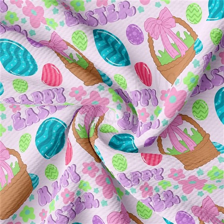 Printed Liverpool Fabric AA2500 Easter & Get a Free $89.99 Embroidery Bundle