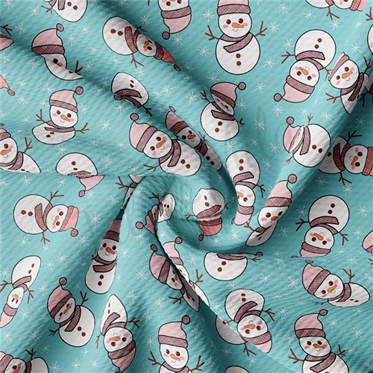 Christmas Printed Liverpool Bullet Textured Stretch Solid Strip Thick Knit Jersey Fabric