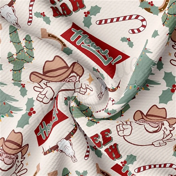 Christmas Printed Liverpool Fabric AA2157 & Get a Free $89.99 Embroidery Bundle