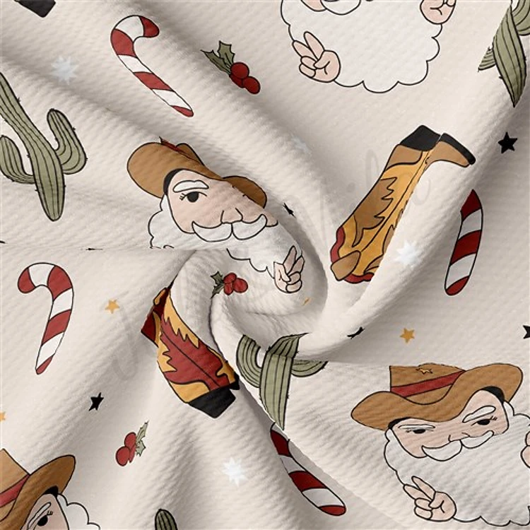 Christmas Christmas Printed Liverpool Fabric AA2106 & Get a Free $89.99 Embroidery Bundle