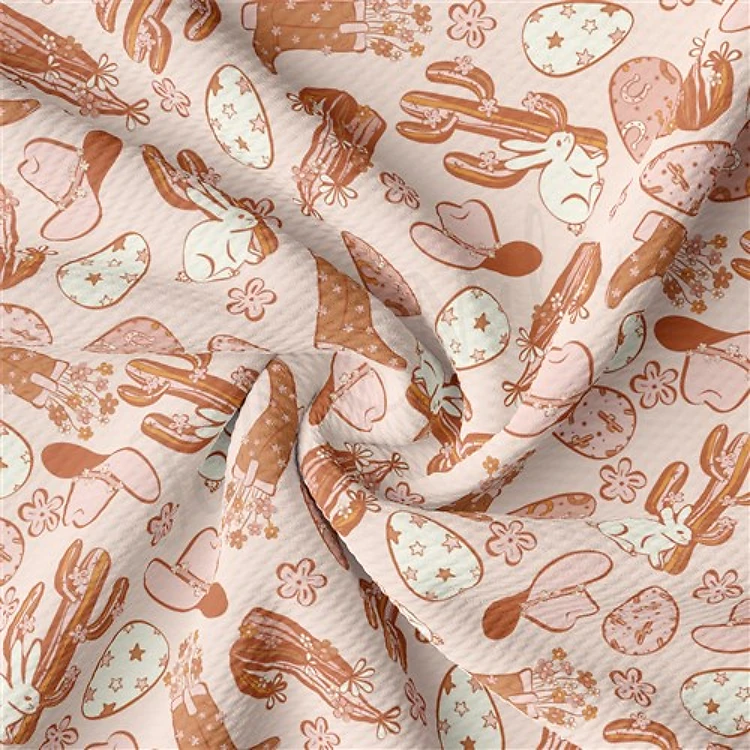 Easter Liverpool Bullet Textured Stretch Solid Strip Thick Knit Jersey Fabric