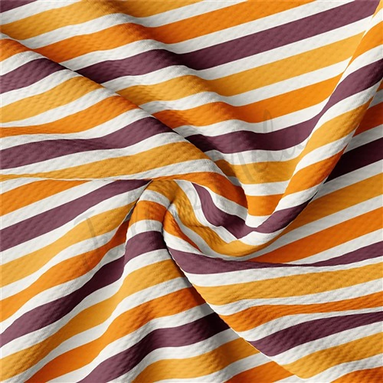 Liverpool Bullet Textured Stretch Solid Strip Thick Knit Jersey Fabric
