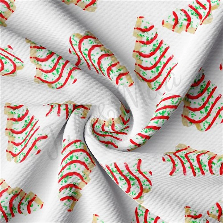 Christmas Liverpool Bullet Textured Stretch Solid Strip Thick Knit Jersey Fabric
