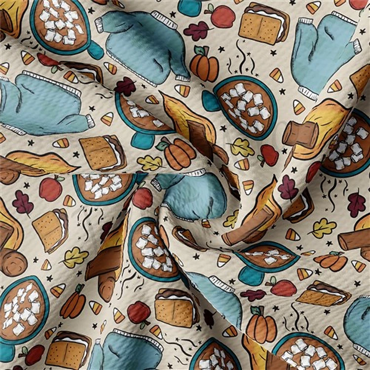 Fall Autumn Halloween Liverpool Fabric AA444 & Get a Free $89.99 Embroidery Bundle