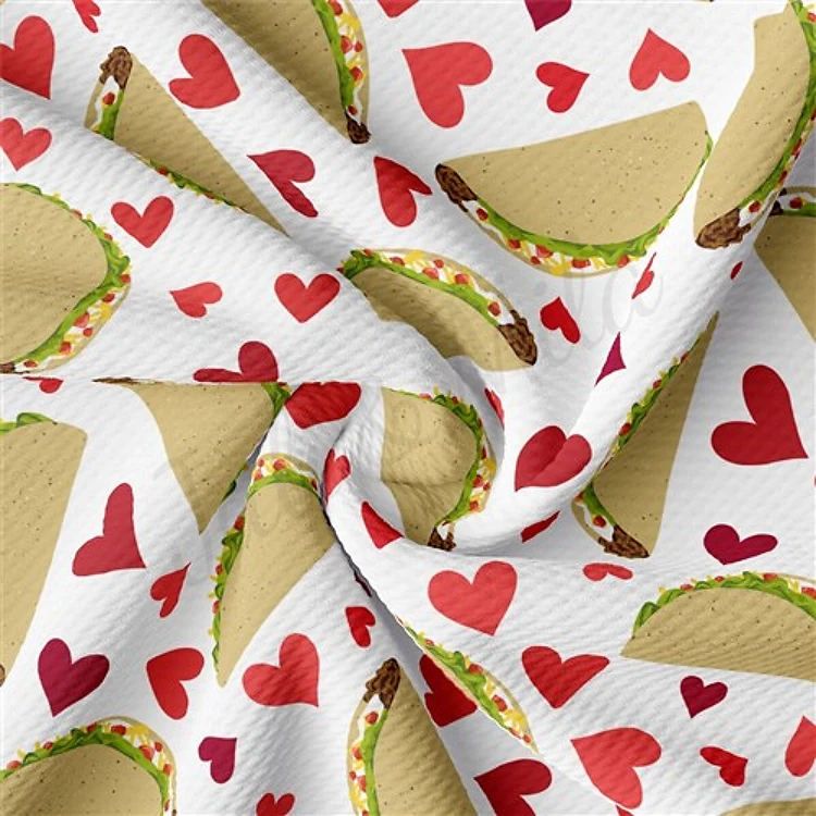 Valentine's Day Printed Liverpool Bullet Textured Stretch Solid Strip Thick Knit Jersey Fabric