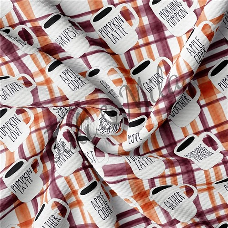 Printed Liverpool 4 Way Fabric Latte & Get a Free $89.99 Embroidery Bundle