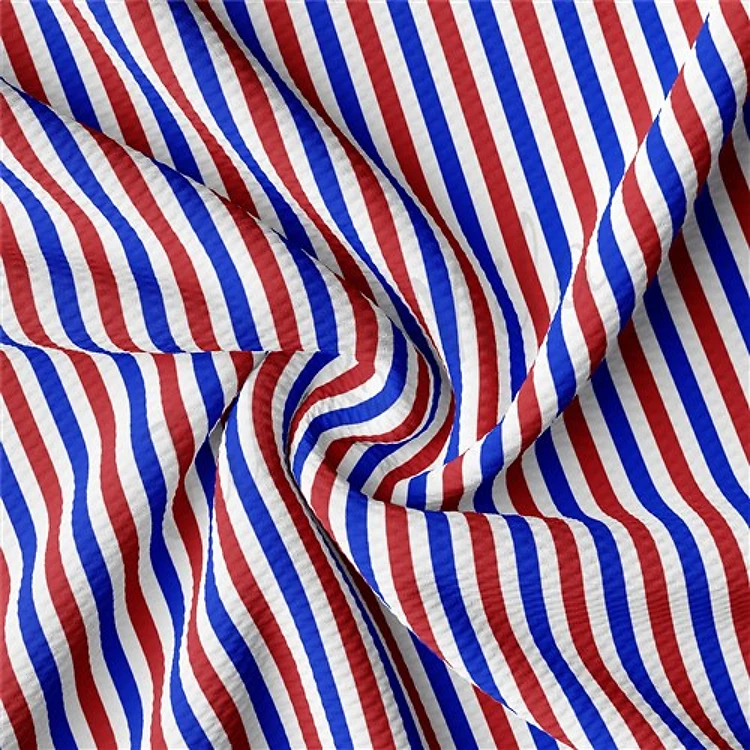 Patriotic 4th of July Printed Liverpool Fabric AA1414 & Get a Free $89.99 Embroidery Bundle