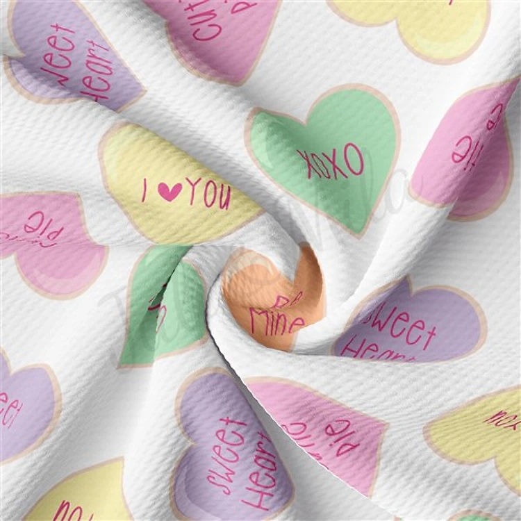 Valentine's Day Printed Liverpool Fabric AA2119 & Get a Free $89.99 Embroidery Bundle