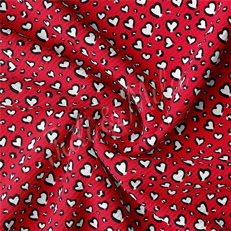 Valentine's Day Liverpool Bullet Textured Stretch Solid Strip Thick Knit Jersey Fabric
