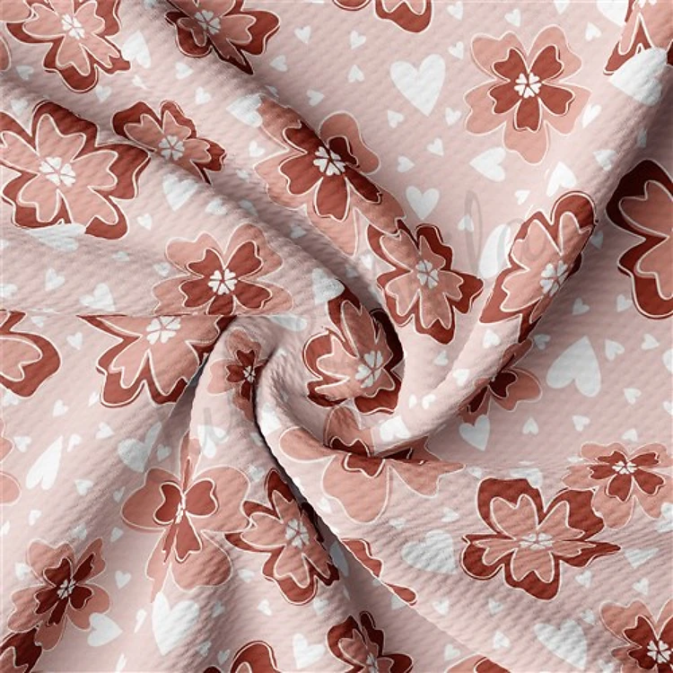 Valentine's Day Printed Liverpool 4 Way Fabric AA1155 & Get a Free $89.99 Embroidery Bundle