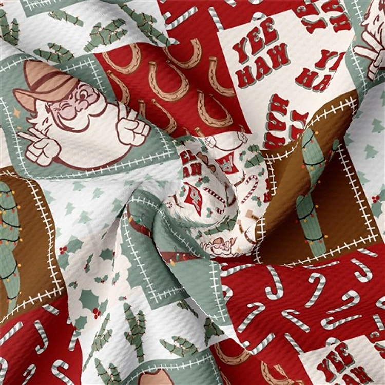 Christmas Printed Liverpool Fabric AA2158 & Get a Free $89.99 Embroidery Bundle