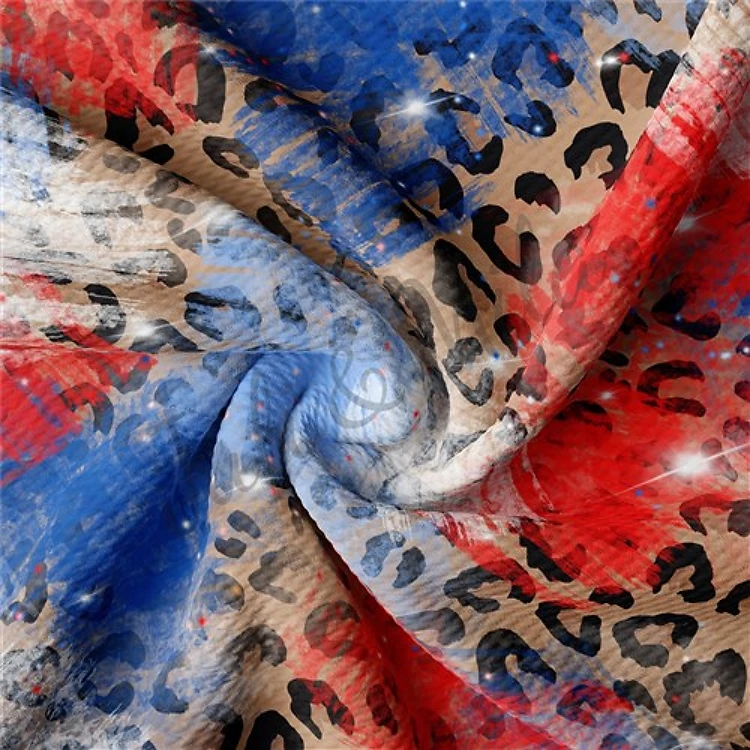 Patriotic 4th of July Printed Liverpool Fabric AA310 & Get a Free $89.99 Embroidery Bundle