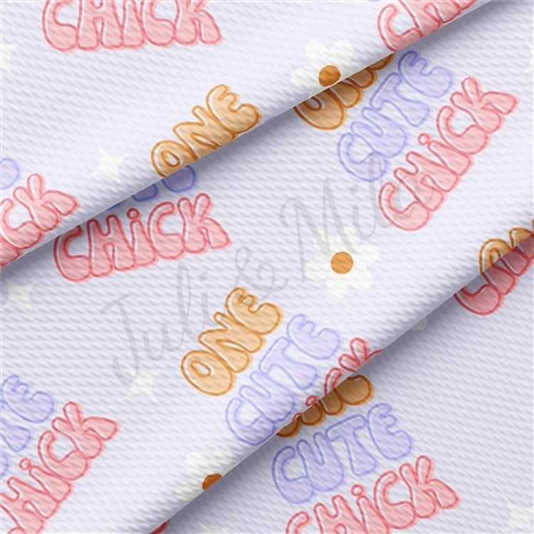 One Cute Chick Easter Printed Liverpool Easter Bullet AA1401 & Get a Free $89.99 Embroidery Bundle