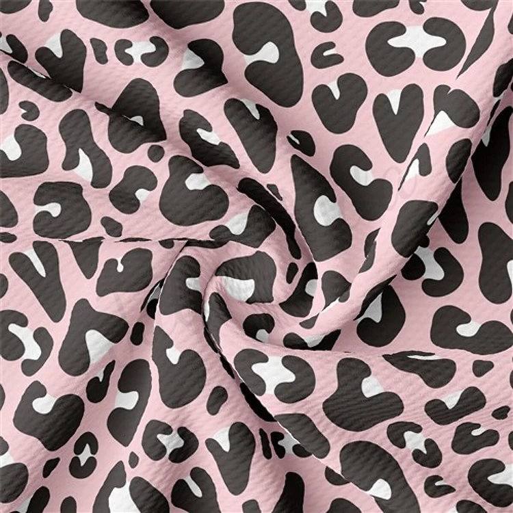 Valentine's Day Cheetah Liverpool Bullet Textured Stretch Solid Strip Thick Knit Jersey Fabric