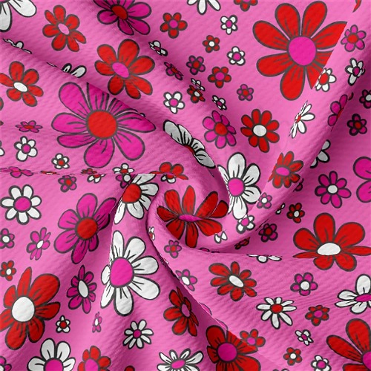 Valentine's Day Liverpool Bullet Textured Stretch Solid Strip Thick Knit Jersey Fabric