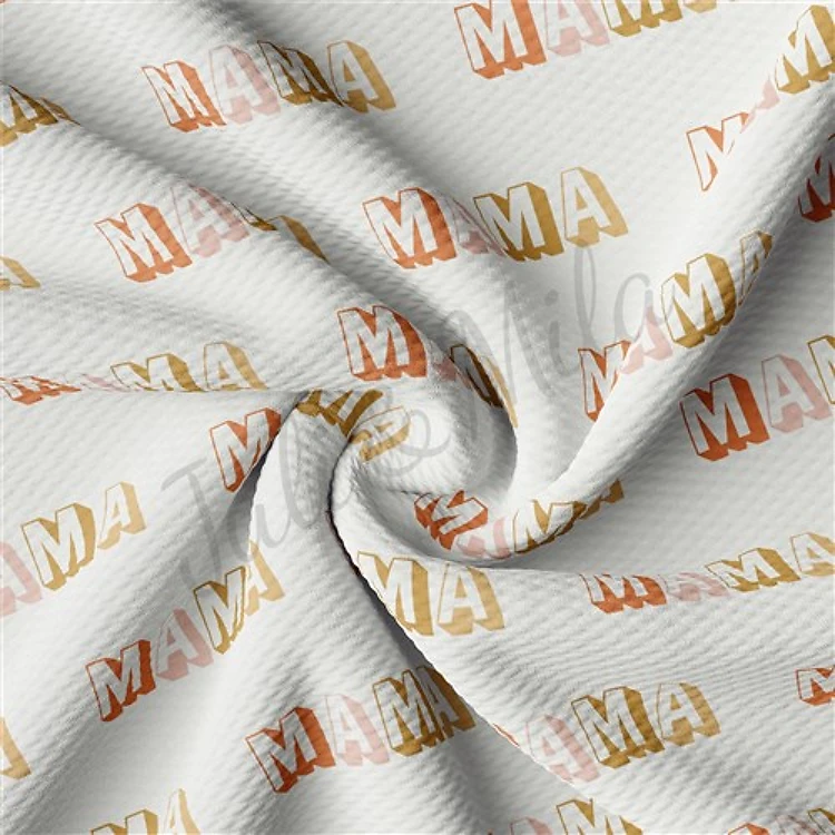 Mama Liverpool Bullet Textured Stretch Solid Strip Thick Knit Jersey Fabric