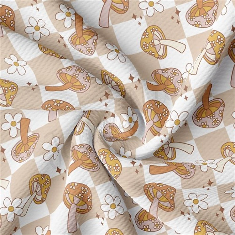 Mushroom Liverpool Bullet Textured Stretch Solid Strip Thick Knit Jersey Fabric