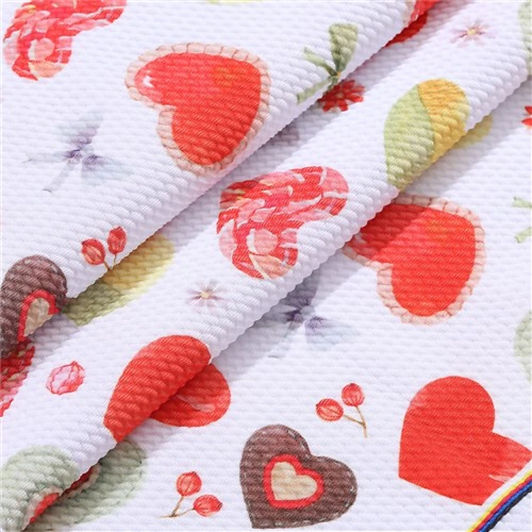 Printed Liverpool 4 Way Fabric Valentines day(V9) & Get a Free $89.99 Embroidery Bundle