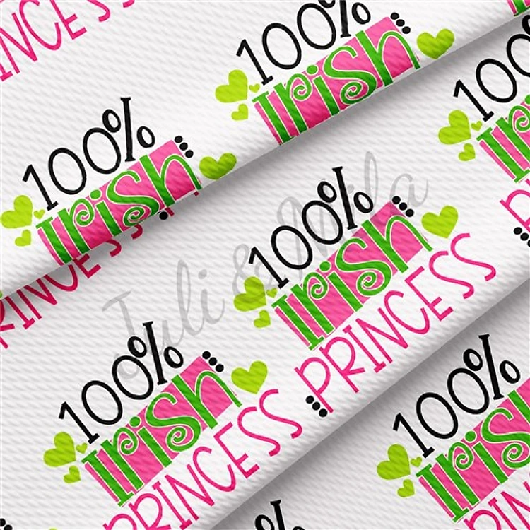 St. Patrick's Day Liverpool Fabric 100Princess & Get a Free $89.99 Embroidery Bundle