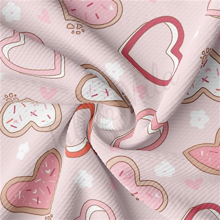 Valentine's Day Liverpool Bullet Textured Stretch Solid Strip Thick Knit Jersey Fabric