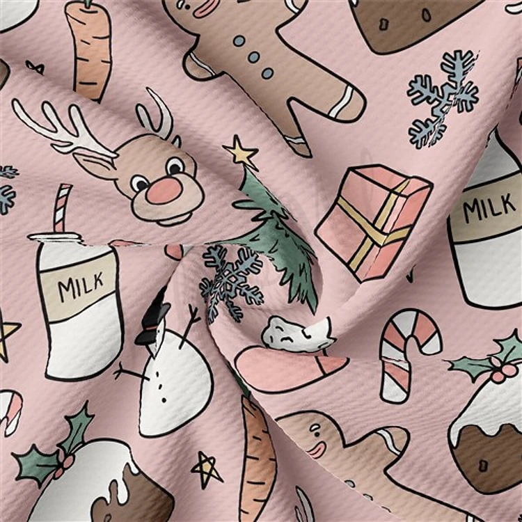 Christmas Printed Liverpool Fabric AA2102 & Get a Free $89.99 Embroidery Bundle