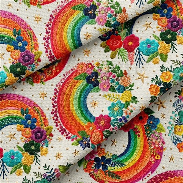 Embroidery Printed Liverpool Fabric AA1792 & Get a Free $89.99 Embroidery Bundle