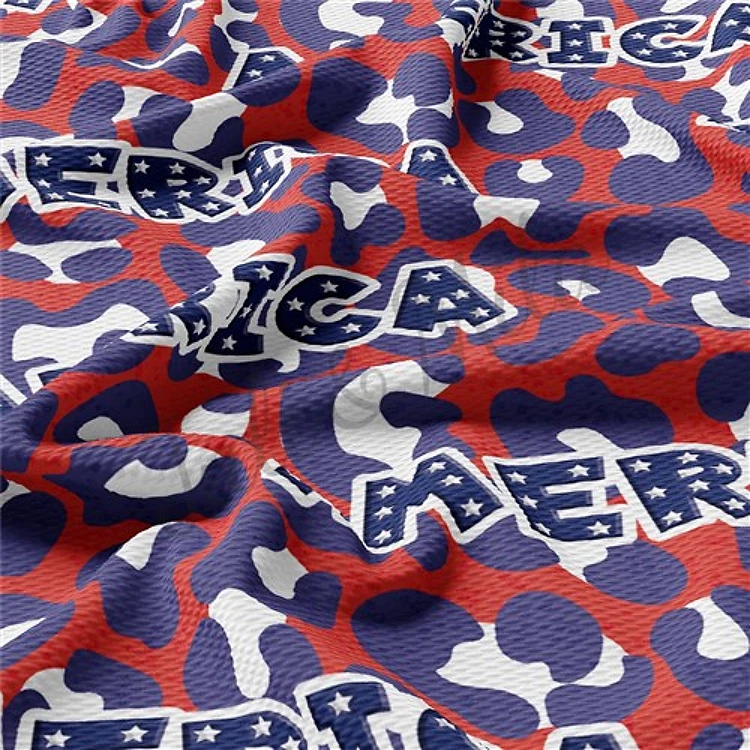 Patriotic 4th of July Printed Liverpool Fabric AA1413 & Get a Free $89.99 Embroidery Bundle