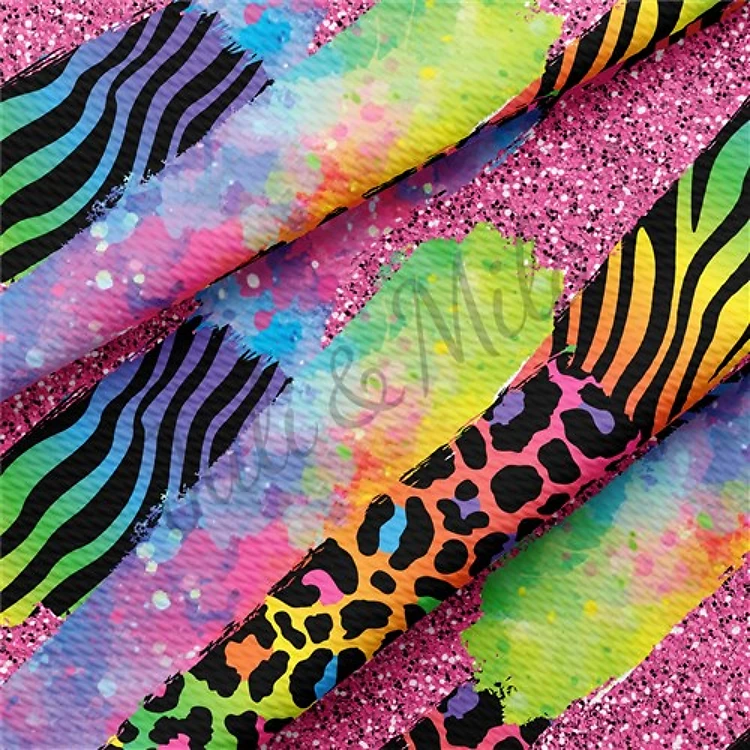 Printed Liverpool Bullet Textured Stretch Solid Strip Thick Knit Jersey Fabric