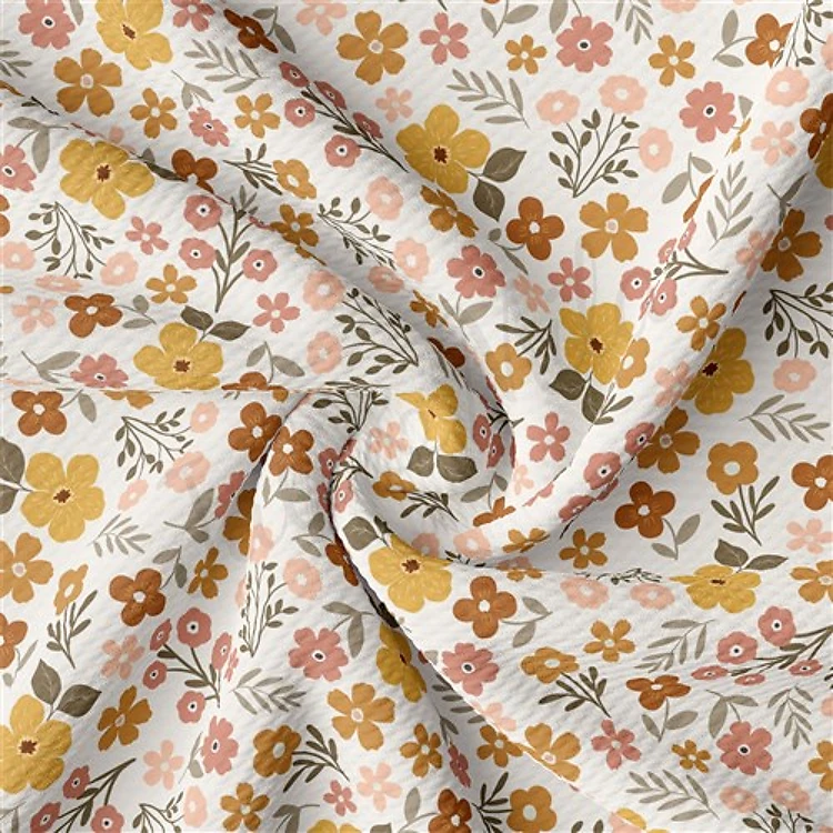 Floral Printed Liverpool Fabric AA2177 & Get a Free $89.99 Embroidery Bundle