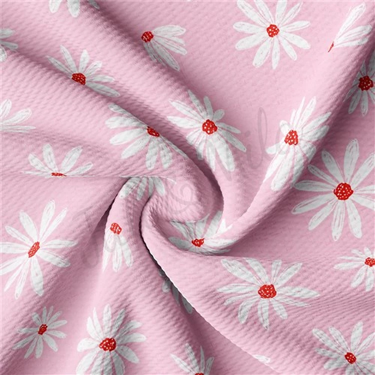 Valentine's Day Printed Liverpool Bullet Textured Stretch Solid Strip Thick Knit Jersey Fabric
