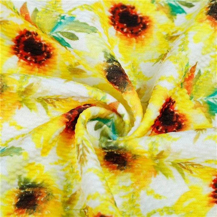 Printed Floral Fabric for Bows Sunflowers (F13) & Get a Free $89.99 Embroidery Bundle