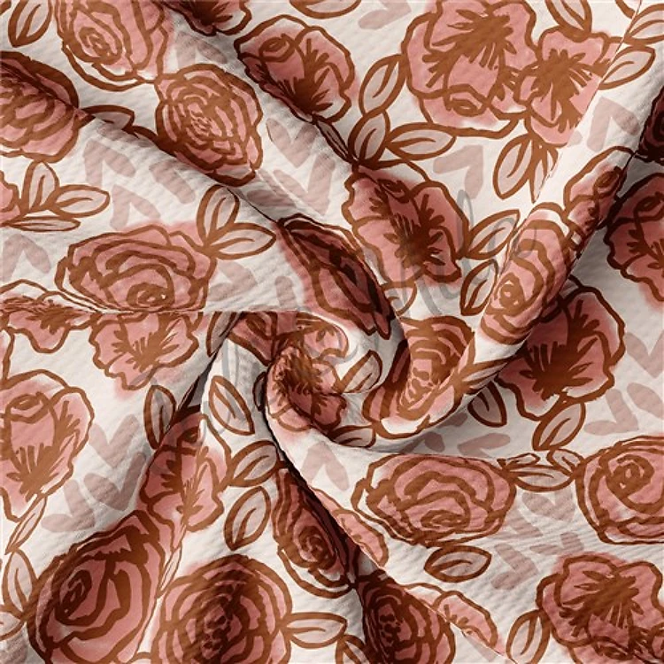 Valentine's Day Liverpool Bullet Textured Stretch Solid Strip Thick Knit Jersey Fabric