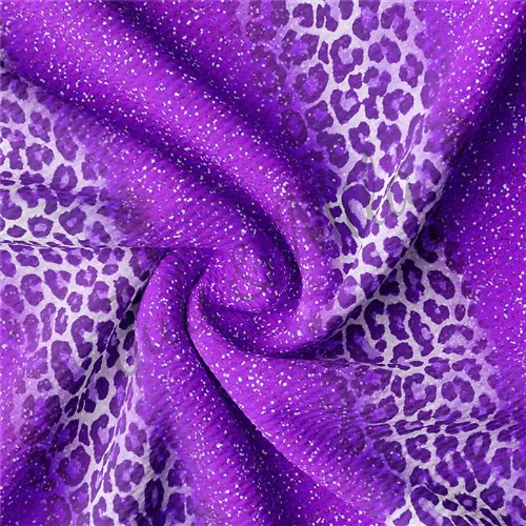 Cheetah Leopard AA171 TBP102 Liverpool Bullet Textured Stretch Solid Strip Thick Knit Jersey Fabric