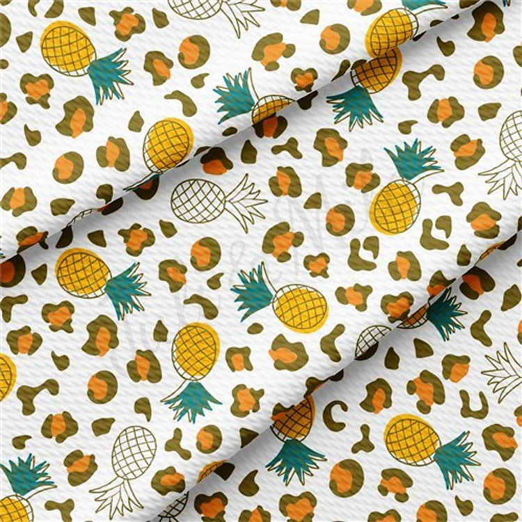 Pineapple Cheetah Leopard Summer Printed Liverpool AA1615 & Get a Free $89.99 Embroidery Bundle